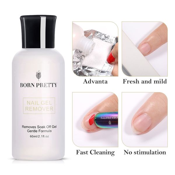 

born pretty gel polish remover lacquer acrylic uv gel cleaner tool builder soak off nail art lacquer remove varnish manicure, Red;pink