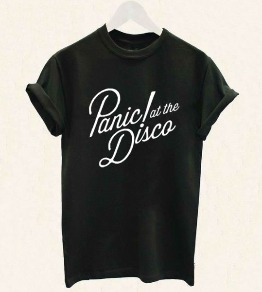 

женщины футболки tops at the disco shirt panic! at the disco letter печать повседневный смешная тенниска слоган unisex tees, White
