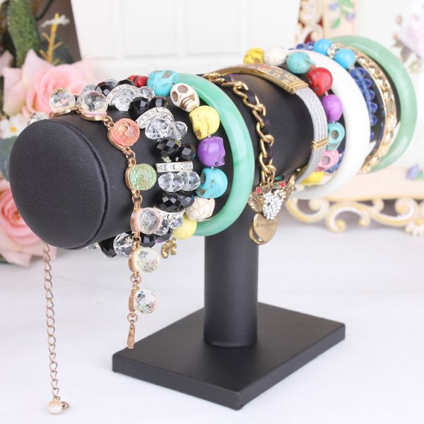 

2017 new leather jewelry rack bracelet necklace stand organizer holder display black zip lock bag cloth bag suitcase organizer