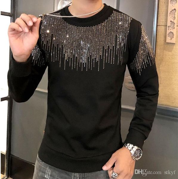 

drilling mens hoodies fashion designer sweater men casual sweatshirts 04, Black
