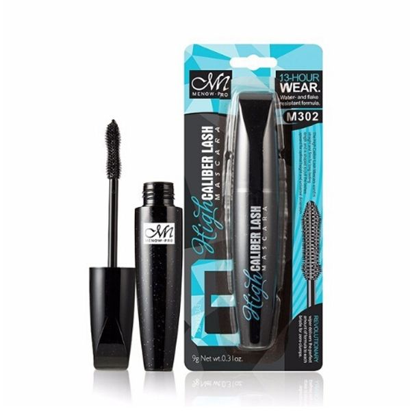 

menow cosmetics black mascara waterproof thick long lock color lasting flat brush head mscarasa makeup ing