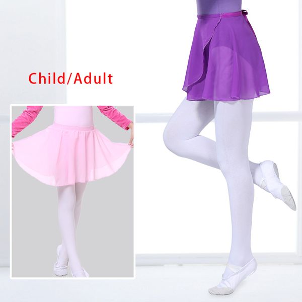 

ballet tutu skirt girls professional dance dress pink purple black white ballet chiffon skirt children dance costume, Black;red