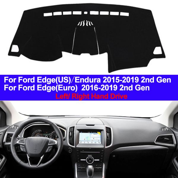 

car auto inner dashboard cover dash mat cape carpet pad cushion 2 layers for edge / endura 2015 2016 2017 2018 2019 lhd rhd