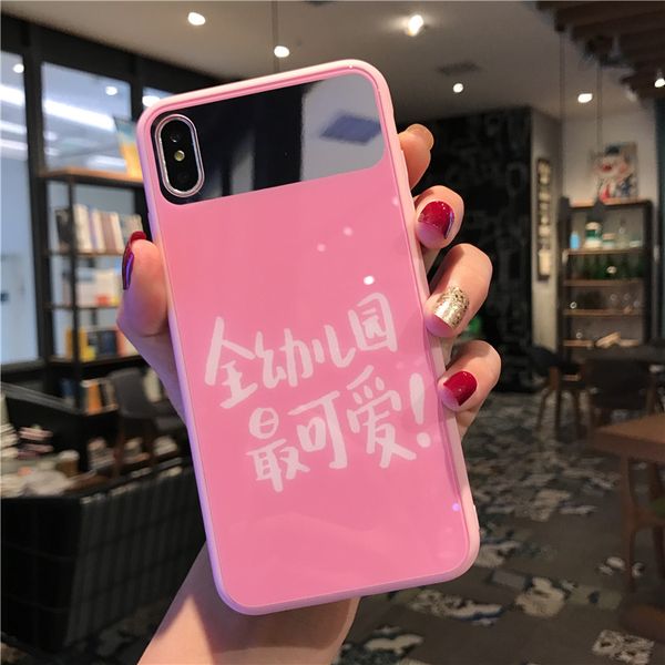 

one piece luxury phone case lovely and fashion for iphone 6s 7 8 p x xs designer phone back cover pink chinese