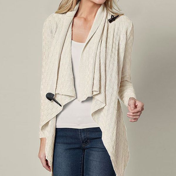 

casacos de inverno feminino women solid cardigan sweater casual long sleeve pullover solid sweater knitted cardigan blouse, Black;brown