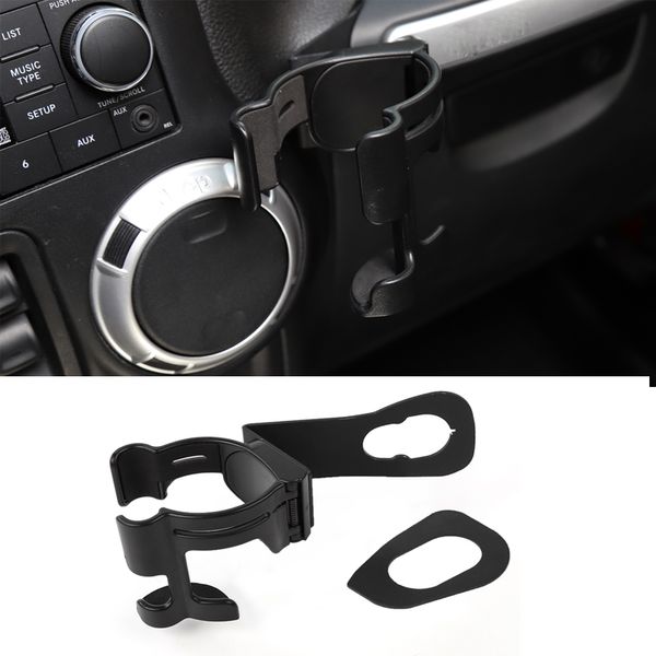 

for wrangler jk 2007-2017 water cup mobile phone gps stand multi-function holder car-styling black 1set