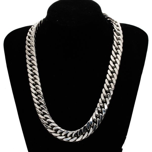 

bully personality jewelry not embroidered steel men's necklace titanium steel jewelry s0080, Silver