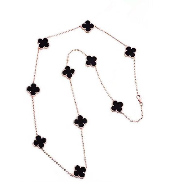 

fashion iced out chains high quality stainless steel jewelry many flower necklace women necklace gold chain