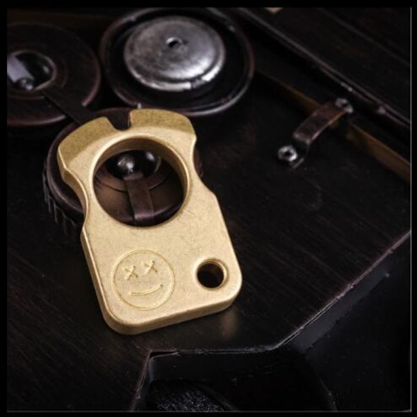 

brand new pure copper bottle opener dusters tool multi-functional brass knuckles tactical survival self defense edc tools ing