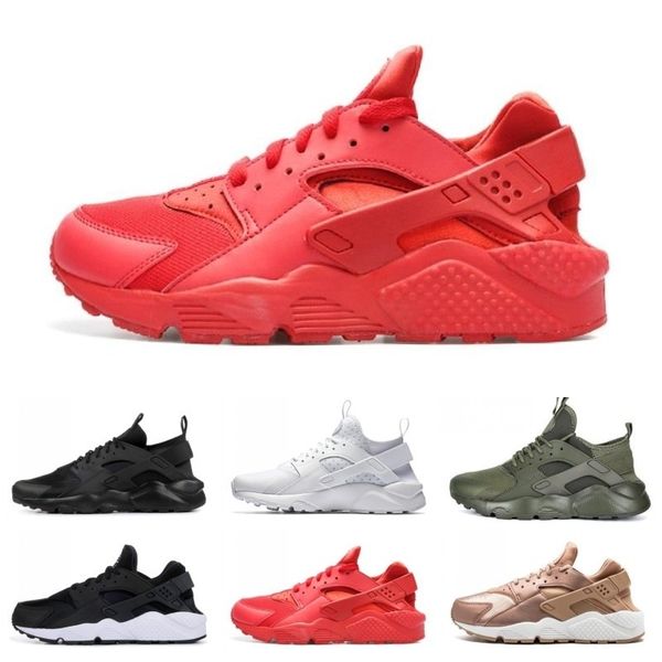 

new designer huarache ultra run 4 iv running shoes for men women, black white bred sneakers triple huaraches jogging sports shoes eur 36-45