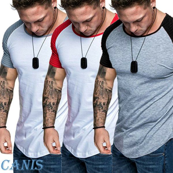

men fitness compression tshirt running and jogging tights gym tshirt sports wear muscle exercise sport fitness men's t-shirt top, White;black