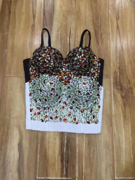 

4 стили сексуальная бисероплетение топы мода знаменитости топы высокое качество, White