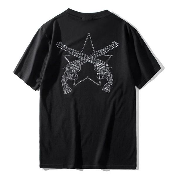 

20ss mens designer t shirts brand new mens breathable casual short sleeves tee men women hip hop fashion black t shirt, White;black