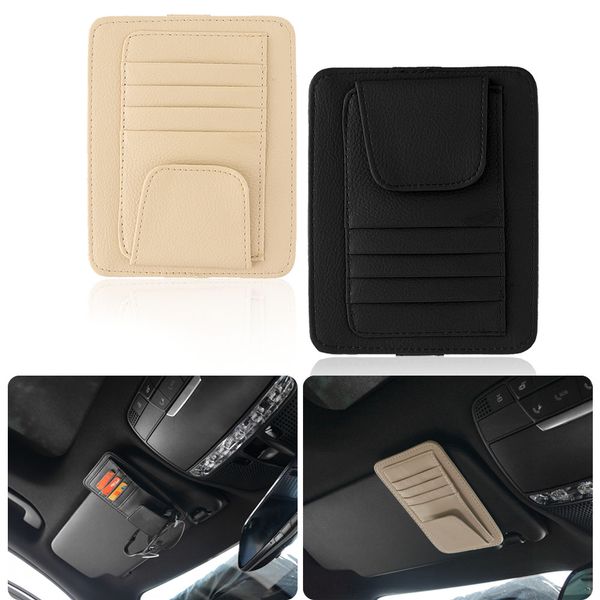

multifunctional car sun visor card holder oxford cloth car storage card holder organize box case interior accessory