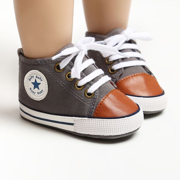 

canvas baby shoes 0-18m fashion boy shoes first walkers anti-slip toddler infant newborn