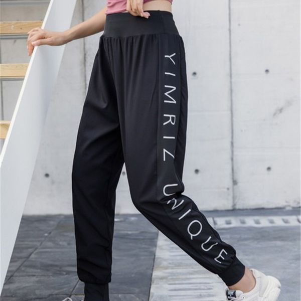 

дамы йога брюки сыпучие дышащие идущие брюки тренировки упражнения отжимания gym быстросохнущий высокой талией натяжные тонкий брюки, Black;blue