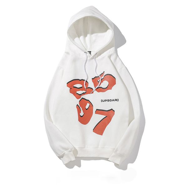 

mens pullover designer sweater luxury solid color digital printing hoodies men women couple fashion hooded clothing 2 colors, Black