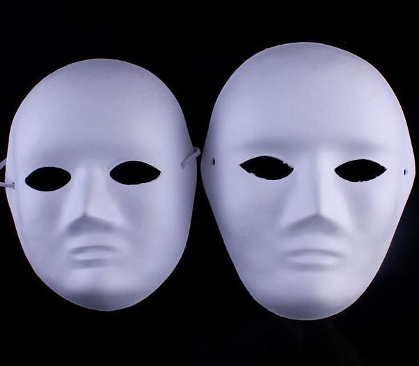Unpainted Thicken Man Women Blank Masks For Decorating