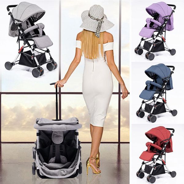 

kidlove pull rod type high view baby trolley absorber baby stroller 0-3 years old high landscape children umbrella cars