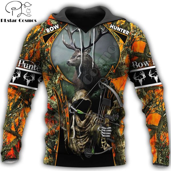 

men's hoodies & sweatshirts fashion mens hoodie beautiful hunting camo 3d printed harajuku sweatshirt casual jacket pullover sudadera, Black