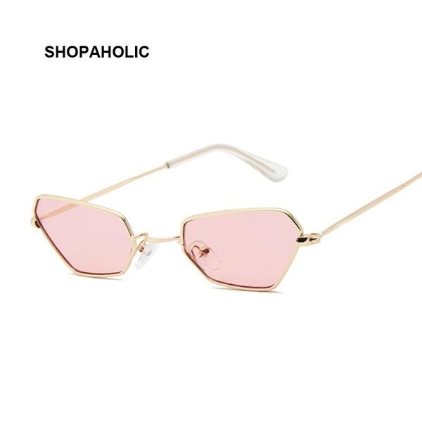 

retro small cat eye sunglasses women brand designer pink sun glasses for ladies alloy quality sunglasses female oculus de sol gcogc