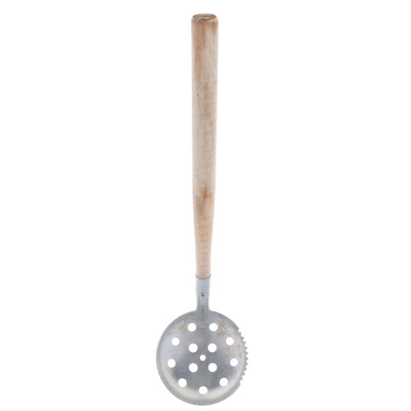 

железный ice fishing scoop ковшовой нории слякоть скиммер с деревянной ручкой