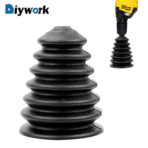 

diywork 1 piece drill dust collector rubber dust cover electric hammer drill collector electric dremel
