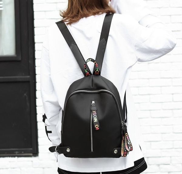 

designer- backpack women girls large capacity nylon backpacks with black white pink 3 colors backpack drop shipping/3