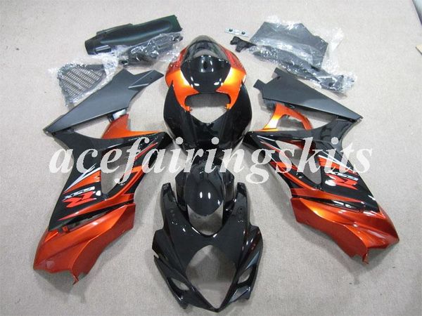 

4 gifts new abs motorcycle full fairings set fit for suzuki gsx-r1000 k7 2007 2008 07 08 bodywork set orange black
