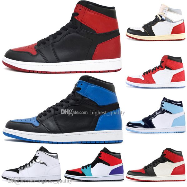 

1 og banned bred toe spider-man unc 1s 3 mens basketball shoes homage to home royal blue men athletic sports designer sneakers eur 36-47