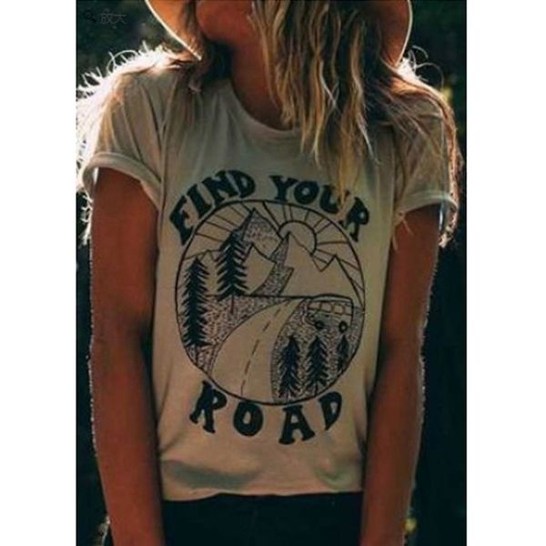 

shirt women's summer fashion short sleeve o-neck print tops vintage printed shirt, White