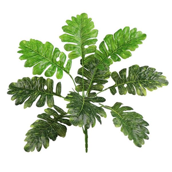 

decorative flowers & wreaths artificial plant leaves wedding party event silk cloth fake leaf home office decor, red, type 1