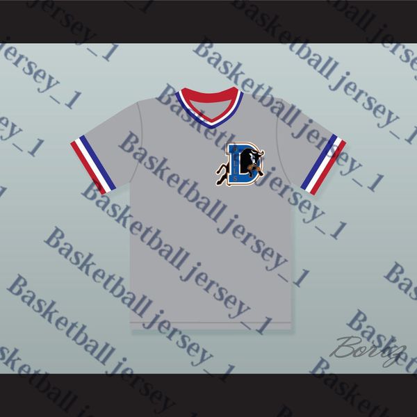 

Crash Davis 8 Bull Durham Gray Baseball Jersey men jersey WOMAN JERSEY