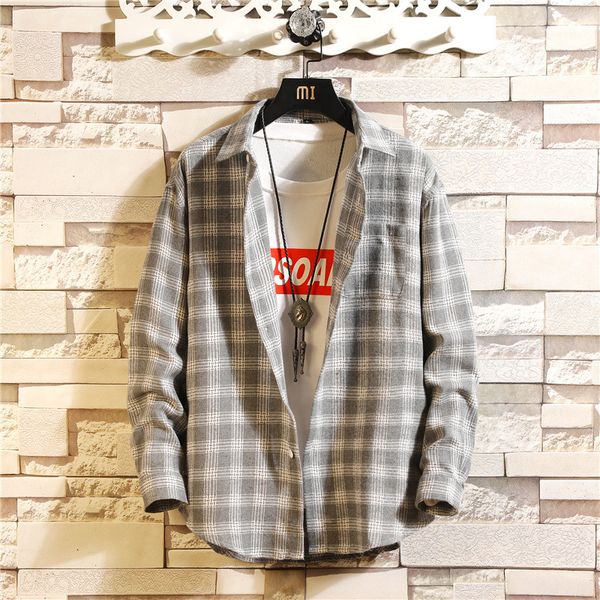 

men shirts new arrivals loose outwear male shirt long sleeve british style cotton men's shirt casual shirts basic korean sa-8, White;black