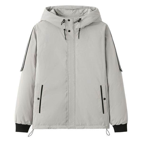 

2019 новый парки толстая куртка черный зима ветрозащитный мужская мода пальто повседневная мужская с капюшоном пальто dd6mf, Black