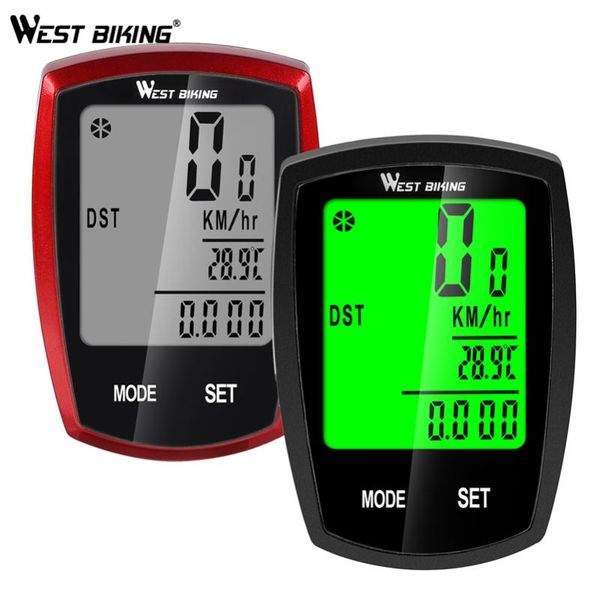 

west biking bike computer waterproof satch wireless wired speedometer odometer backlight cycling mtb bicycle computer