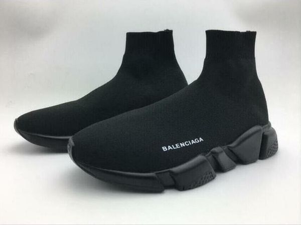 

2019 new sock shoe speed trainer casual shoes sneakers speed trainer socks race runners black men and women running shoes eur 36-45