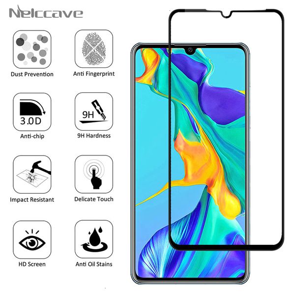 

50 шт. полный 9h закаленное стекло протектор экрана для huawei p30 p20 pro p10 plus p9 p8 lite защитная пленка