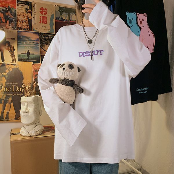 

women's hoodies & sweatshirts men woman teddy bear print spring 2021 fashion o-neck sweatshirt male streetwear clothing 5xl, Black