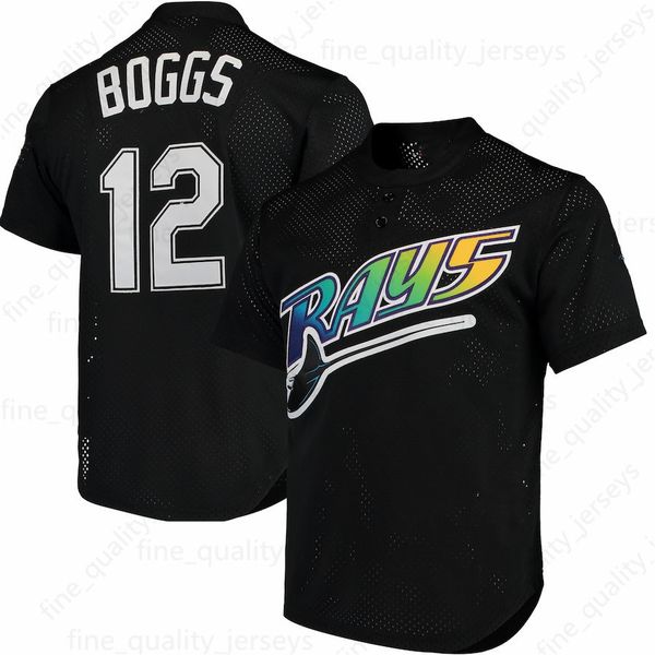 

Embroidery12 Wade Boggs Tampa 3 Evan Longoria Bay Ray 39 evin Kiermaier Stitched Baseball Jerseys M-XXXL Fast