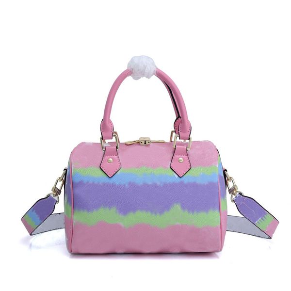 

boston bag speedy bandoulière travel duffle handbags women leather m45123 mongram good quality crossbody shoulder wallet