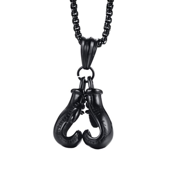 

fashion men boxing glove pendant chain necklace fitness sports jewelry gift hip hop, Silver