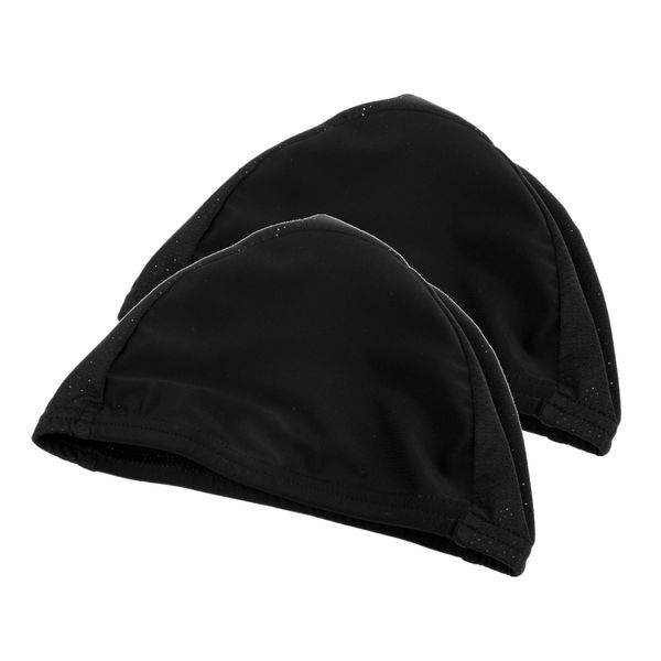 

2 pack under hat skull cap for cycling motorbike running hard cap, Black