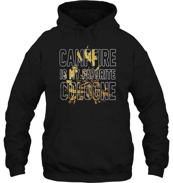 

men hoodie campfire is my favorite cologne women streetwear, Black