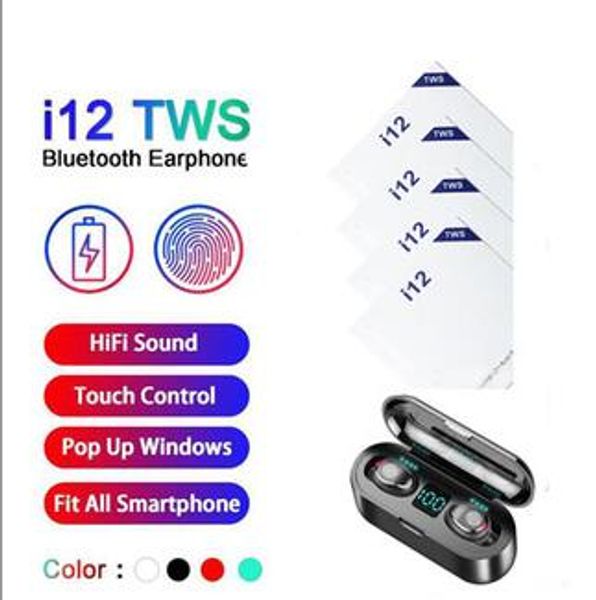 

dhl free i12 tws earbuds беспроводной bluetooth наушники для android bluetooth гарнитура v5.0 наушники с магнитным i7i7si9si100i11