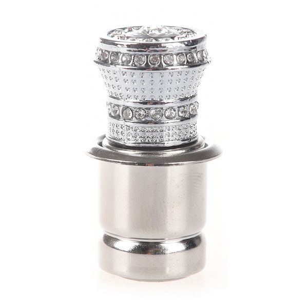 

12v auto crystal rhinestones car cigarette lighter ignition silver