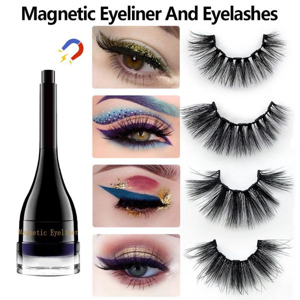

color magnetic eyeliner magnet false eyelashes set magnetic color eyeliner set