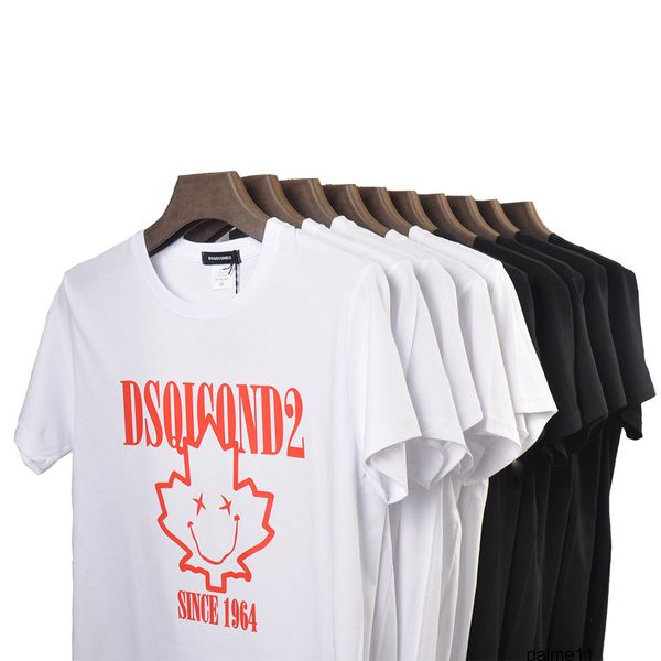 

icon icon mens designer dsqicond2 fashion brandicon trend t men casual tshirt print withicon hip hop cotton short sleeve tee cyhs, White;black