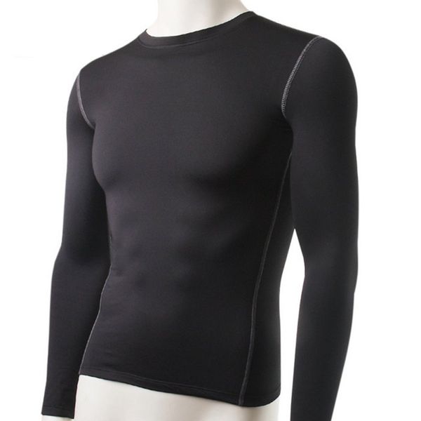 

мода зима мужчины slim fit с длинным рукавом термобелье основные топы майка мода мужчины майки поставки, Black;brown