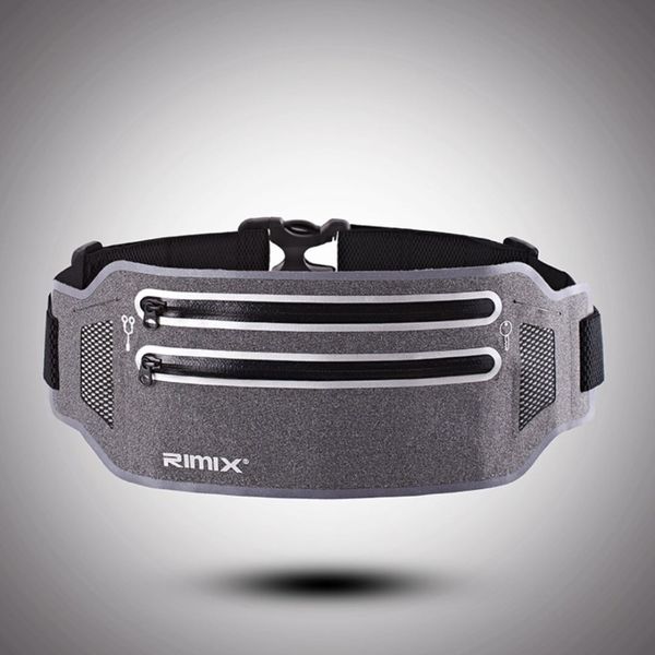 

rimix running belt for 6.5 inch phone reflective sport waist band bag pack for fitness jogging marathon gym fitness